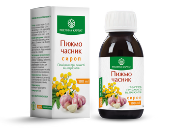 Сироп &laquo;Пижмо &ndash; часник&raquo; &ndash; антипаразитарна формула, 100 мл RK-M-17901054_1 фото